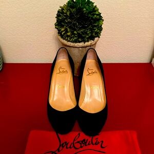 Black Suede Christian Louboutin💕